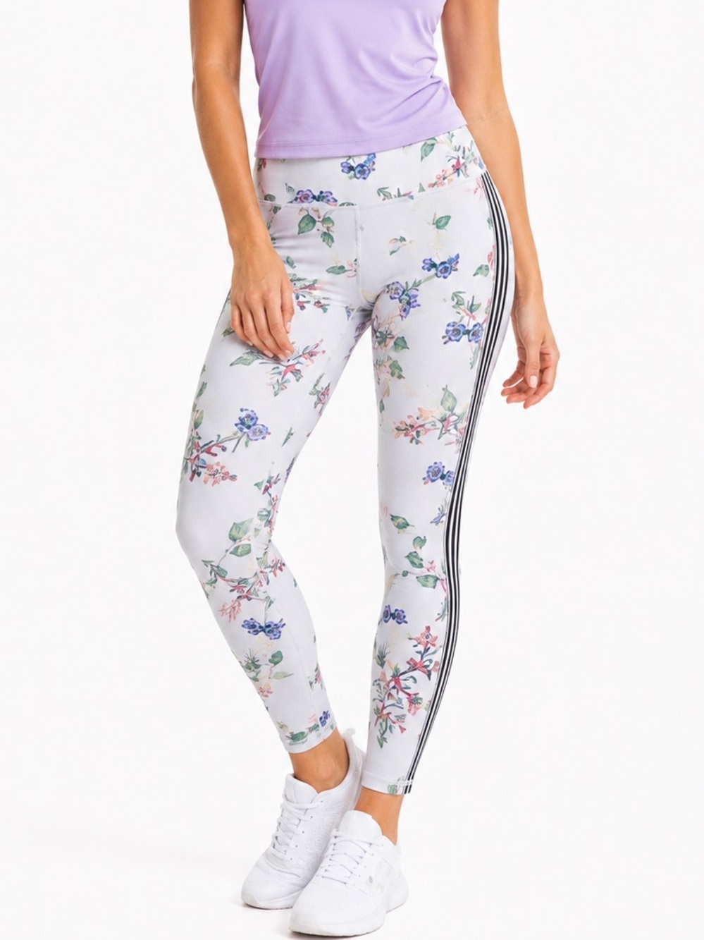 ATHLETA COMPRESSION CONTENDER  BLOSSOM 7/8 LEGGINGS SZ SM EUC